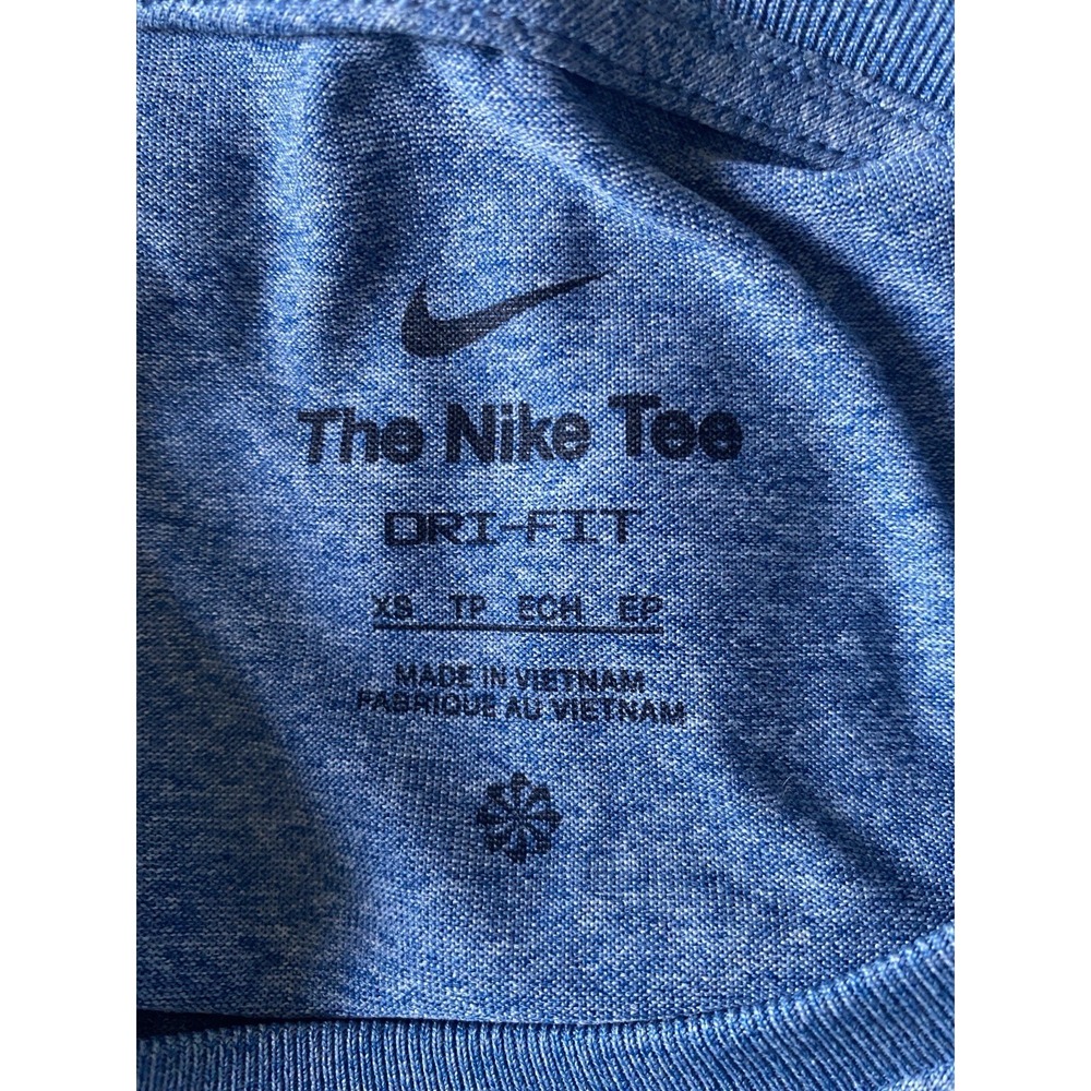 Nike Womens Heathered Blue High- Neck Atlantic Tank Top Size XS - Picture 3 of 3